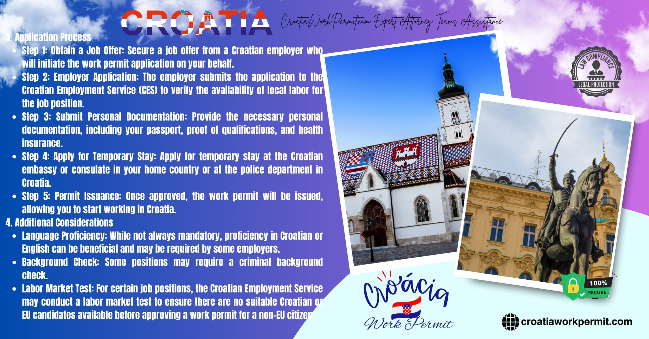 How Ecuadorian Citizens Can Obtain a Croatia Work Permit Visa and Business Resident Visa for Citizenship